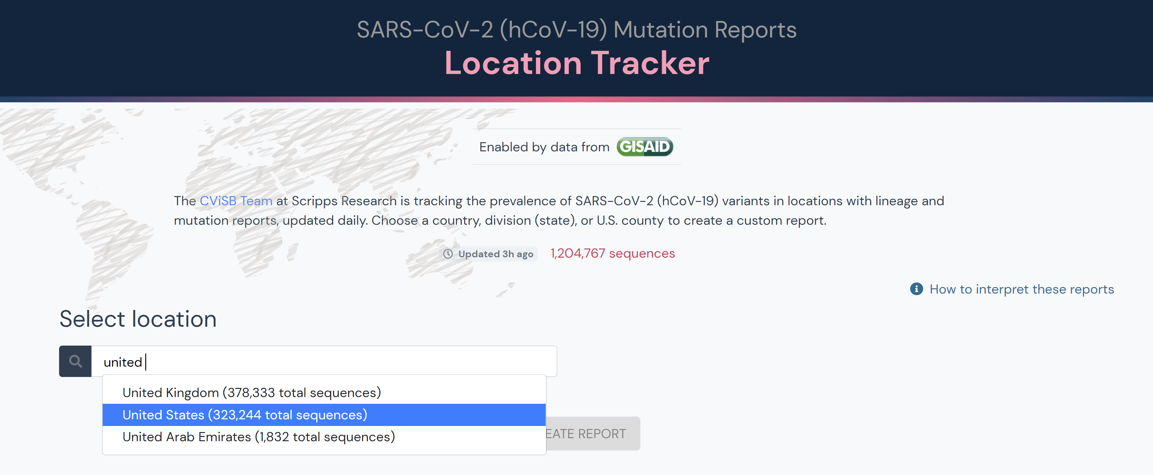 outbreak.info SARS-CoV-2 data explorer